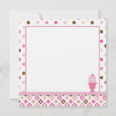 対猿及びアイスクリームのサンデーの誕生日 カード (裏面)