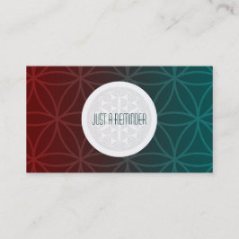 対称のアポイントメントのメモ 予約カード