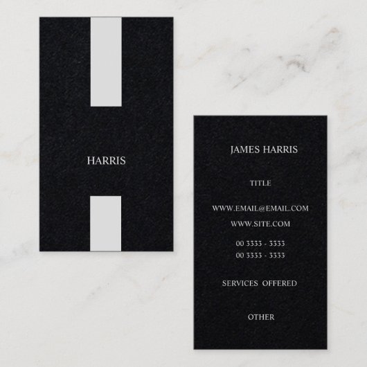 対称のモダンな絶妙 名刺 (正面/裏面)