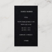 対称のモダンな絶妙 名刺 (裏面)