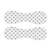 対称の小さなコンクリートグレーハートオン白 野球ボール (パネル)