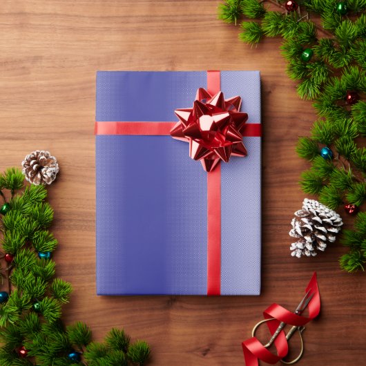 対称の複雑な青い幾何学的パターン ラッピングペーパー (クリスマスギフト)