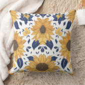 対称の黄色のひまエレガントわりパターン クッション (ブランケット)