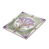 対称アールヌーボー陶磁器タイル上のクロクス タイル (側面)