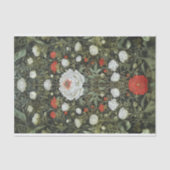 対称エレガント白い赤いフローラの切り離し157 薄葉紙 (正面)