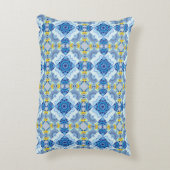 対称カラフルシームレスパターン、bのデザイン アクセントクッション (裏面(縦))