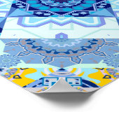 対称カラフルシームレスパターン、bのデザイン ポスター (角)