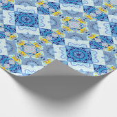 対称カラフルシームレスパターン、bのデザイン ラッピングペーパー (角)