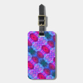 対称カラフル変数の回転 ラゲッジタグ (正面縦)