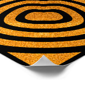 対称ゴールデンタイルデザイン ポスター (角)