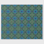 対称デザインクール色 ラッピングペーパー (フラット)