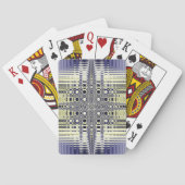 対称フラクタルの青い円 トランプ (裏面)