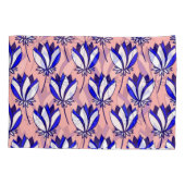 対称フローラ:カラフルヴィンテージパターン 枕カバー (裏面)