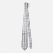 対称ホワイトウォッシュ木材パターン ネクタイ (正面)