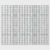 対称ホワイトウォッシュ木材パターン ラッピングペーパー (フラット)