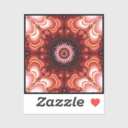 対称マンデルブロートズーム シール (シート)