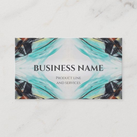 対称モダンデザイン名刺 名刺 (正面)