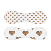 対称大型素朴茶色の木製ハート 野球ボール (パネル)