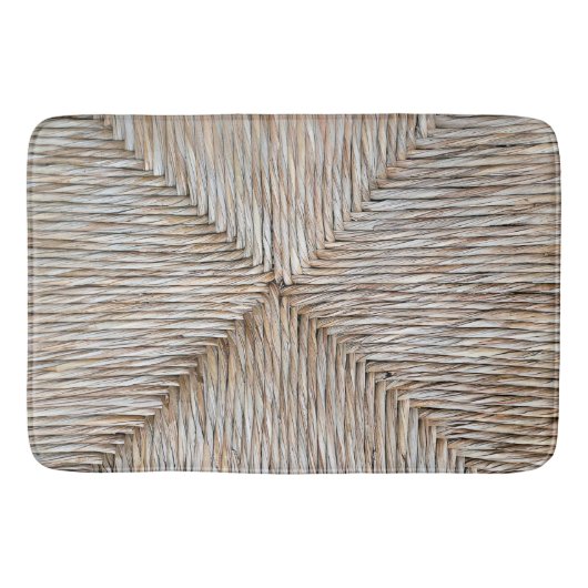 対称天然竹繊維織 バスマット (正面)