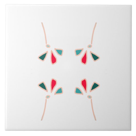 対称孔デザイン タイル (正面)