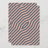 対称対角線ストライプの背景10 サンキューカード (正面/裏面)