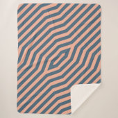 対称対角線ストライプの背景10 シェルパブランケット (正面)