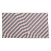 対称対角線ストライプの背景10 枕カバー (裏面)