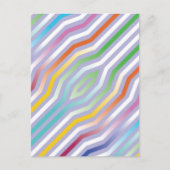 対称対角線ストライプの背景1 ポストカード (正面)