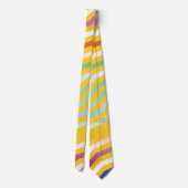 対称対角線ストライプの背景3 ネクタイ (裏面)