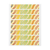 対称対角線ストライプの背景3 ラップアラウンドラベル (シート)