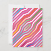 対称対角線ストライプの背景4 ノートカード (裏面)