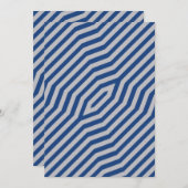 対称対角線ストライプの背景6 サンキューカード (正面/裏面)