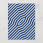 対称対角線ストライプの背景6 シーズンポストカード (正面)