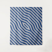 対称対角線ストライプの背景6 タペストリー (正面)