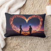 対称愛：一致する装飾用クッション ランバークッション (ブランケット)