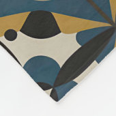 対称抽象芸術アートとジオメトはっきりしたリ フリースブランケット (角)