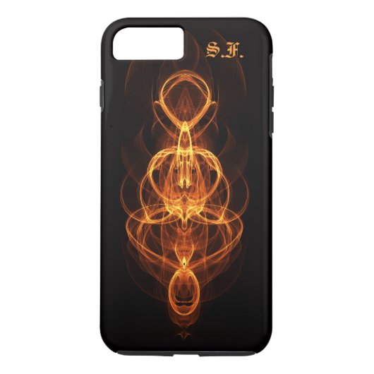 対称火災iPhone 7プラスケース Case-Mate iPhoneケース (裏面)