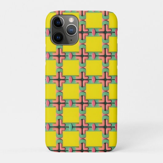 対称的なデザインのカラフルな幾何学模様 Case-Mate iPhoneケース (裏)