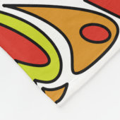 対称的な抽象的なハートのパターン フリースブランケット (角)