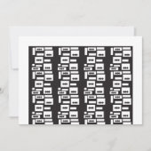 対称的な白い幾何学的なデザインで、シャープでクリーンな印象 セーブザデート (正面)