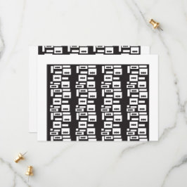 対称的な白い幾何学的なデザインで、シャープでクリーンな印象 セーブザデート