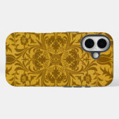 対称的な豪華な金色の花柄 Case-Mate iPhoneケース (裏面 (横))