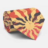 対称素朴太陽 ネクタイ (ロール)