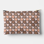 対称茶色の五角形(破線縁ど付き) アクセサリーポーチ (裏面)