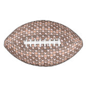 対称茶色の五角形(破線縁ど付き) アメリカンフットボール (正面)