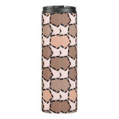 対称茶色の五角形(破線縁ど付き) タンブラー (裏面)