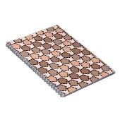 対称茶色の五角形(破線縁ど付き) ノートブック (右側)