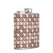 対称茶色の五角形(破線縁ど付き) フラスク (右)