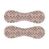 対称茶色の五角形(破線縁ど付き) 野球ボール (パネル)