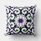 対称華美花柄 クッション (正面)